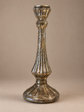 Candelabro pequeño envejecido de cristal