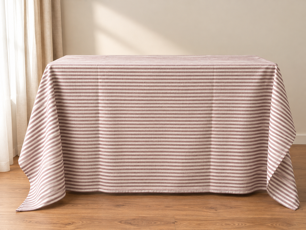 Mantel Verona · Rayas roja