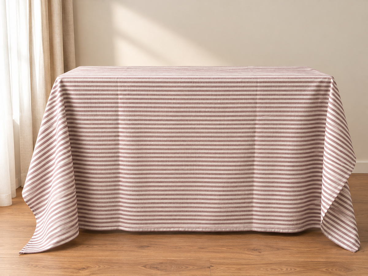 Mantel Verona · Rayas roja